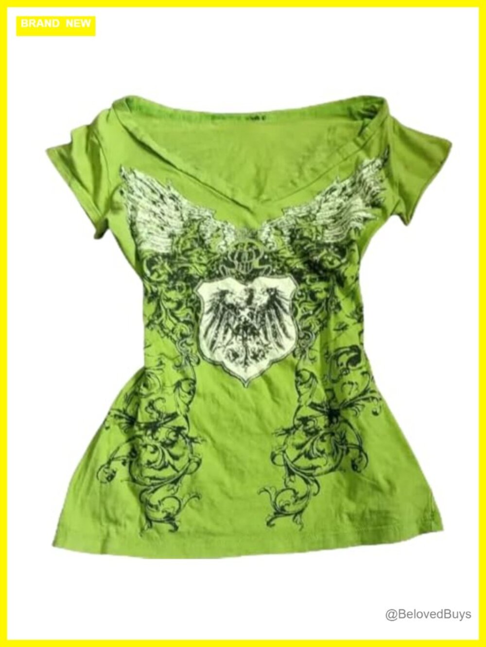 Grunge Short Sleeve Graphic Tee Y2K Alt Emo Vintage Style Top